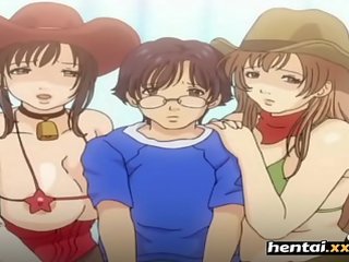 Nerd gets gotak between uly emjekli babes süýji emjekler - boobalicious - hentai.xxx