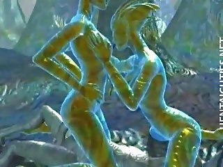 Hottie 3d anime deity izpaužas fucked līdz a monstrs