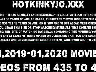 Ekstreemne topelt anaal fisting&comma; tohutu dildo&comma; prolapse&comma; ekstreemne vahelekirjutuste & vaatluspeegel filmid 435 kuni 447 november kuni january 2020 hotkinkyjo