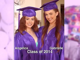 Meninas gone selvagem - surpresa graduation festa para adolescentes ends com lésbica x classificado clipe